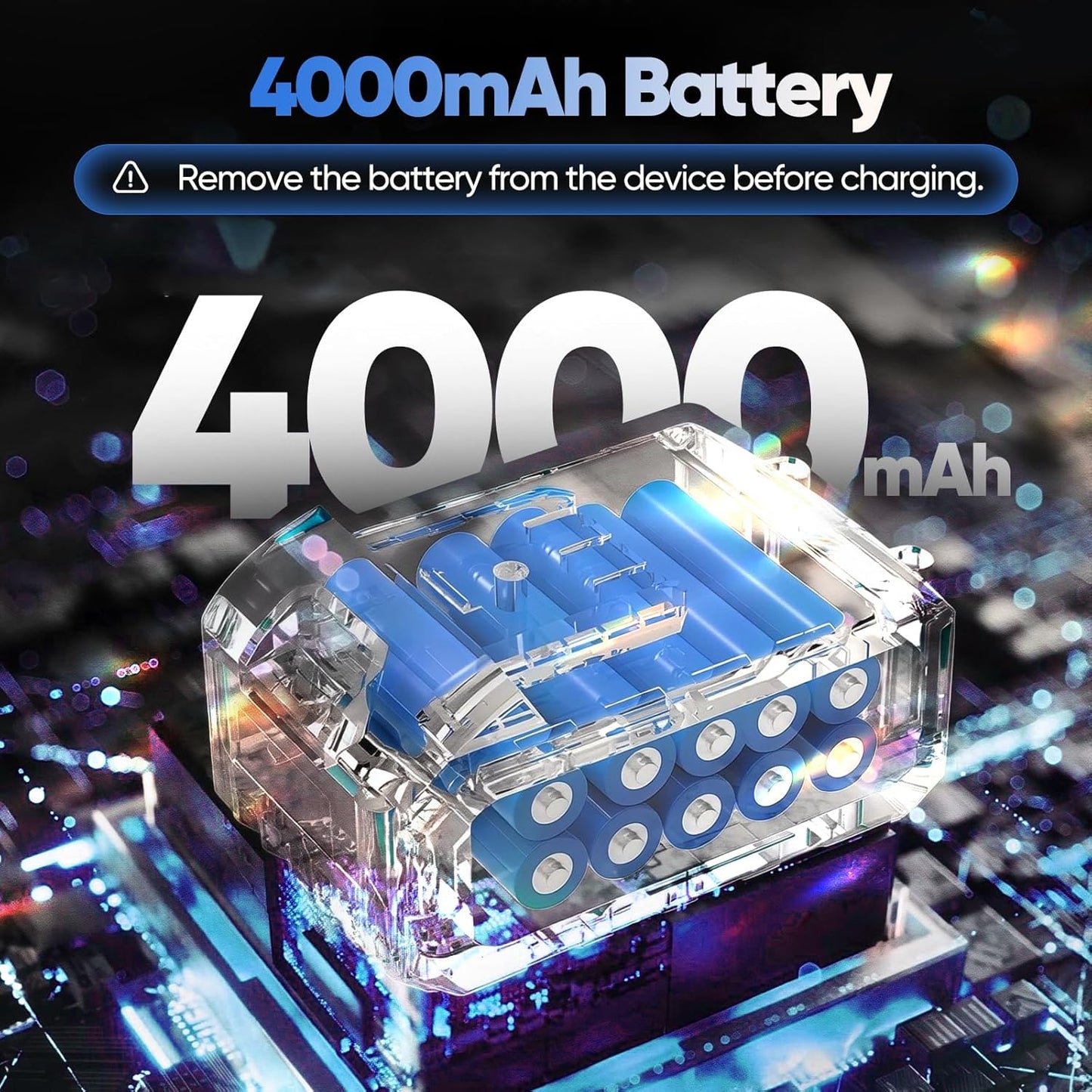 Blower Turbo Fan with 4000mah Large Battery