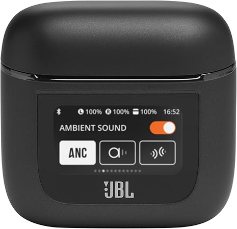 JBL Tour Pro 2 True Wireless Noise Cancelling Earbuds, Smart Case, Smart Ambient, 6-Mic Technology, Immersive Legendary Sound, Sound Amplification, Bluetooth 5.3, LE Audio - Black, JBLTOURPRO2BLK