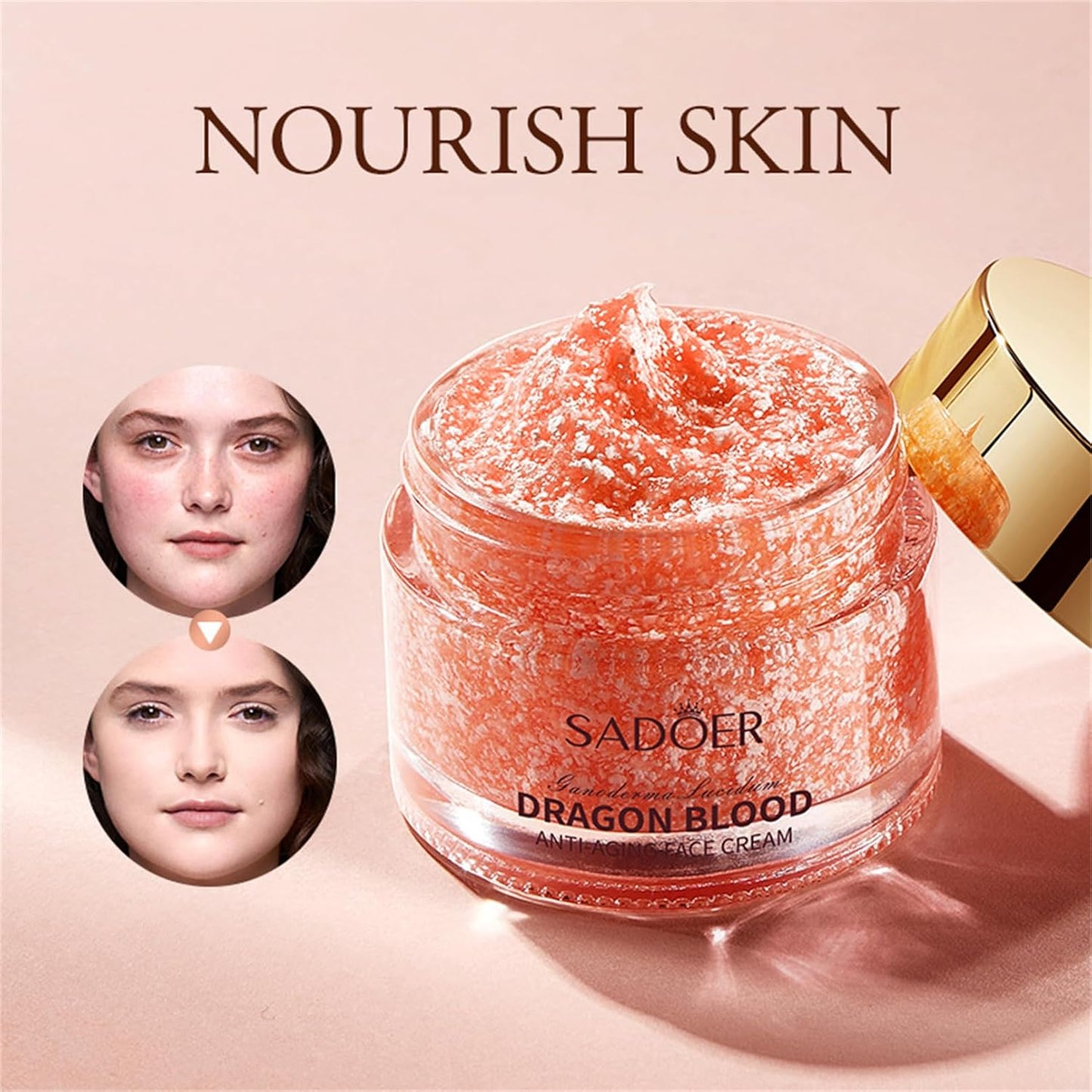 Sadoer Dragon Blood Cream, Dragon Blood Facial Cream, Dragon Blood Anti Aging Face Cream, Dragons Blood Anti Wrinkle Face Cream for Sensitive Skin, Dragons Blood Easy Cream for Women 50g