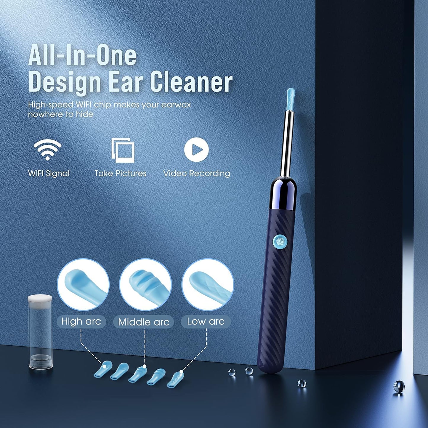 ˢʰᵒᵖʸ Smart Ear Wax Removal Tool,  With Camera & Cleaning Kit