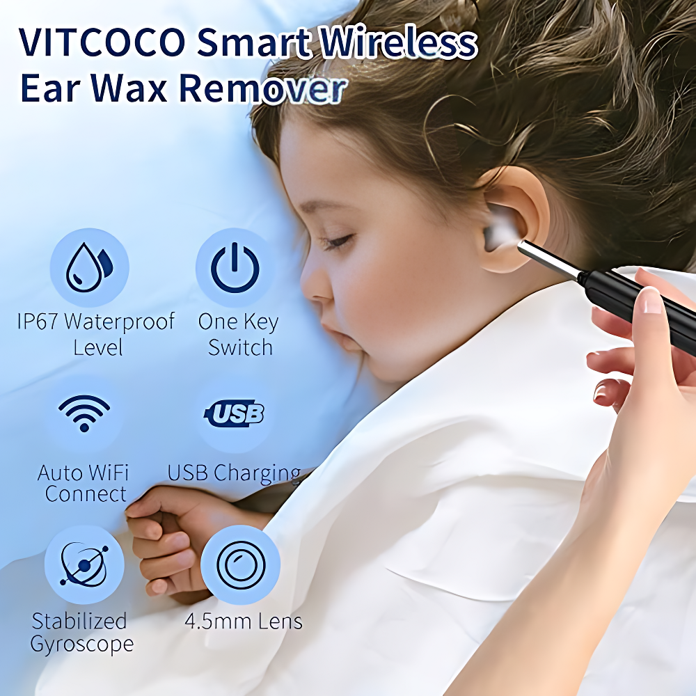 ˢʰᵒᵖʸ Smart Ear Wax Removal Tool,  With Camera & Cleaning Kit