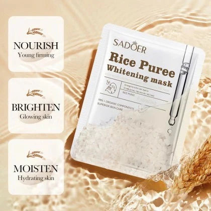 SADOER Rice Deep Moisturizing Hydrating Facial Mask 25g