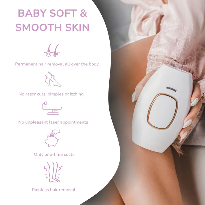 IPL Laser Hair Remover ⁽ˢᵐᵒᵒᵗʰ ˢᵏᶦⁿ ᶠᵒʳ ᴹᵉⁿ & ᵂᵒᵐᵉⁿ⁾ بشرة ناعمة للرجال والنساء
