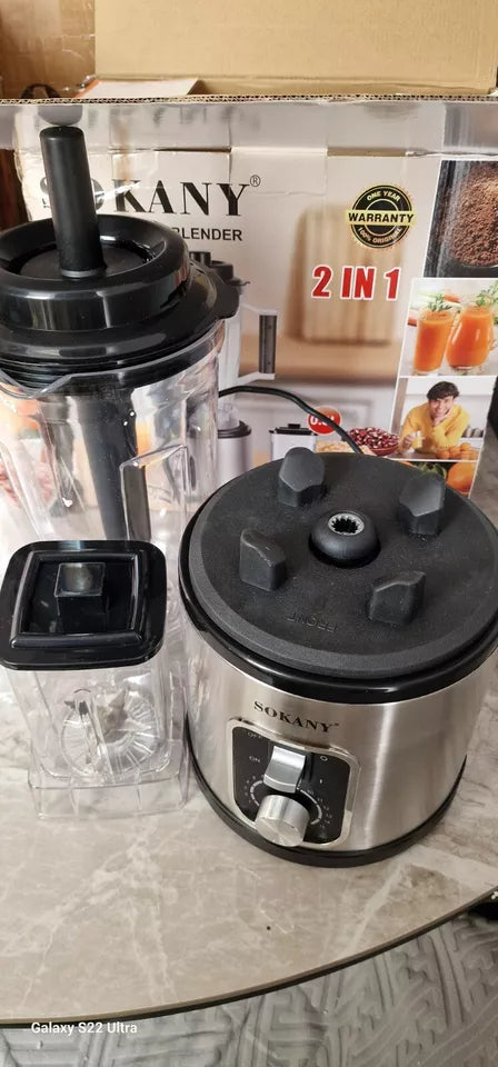 2 In 1 Multipurpose Blender 3 L Capacity Pitcher Juicer & Grinder 6600W